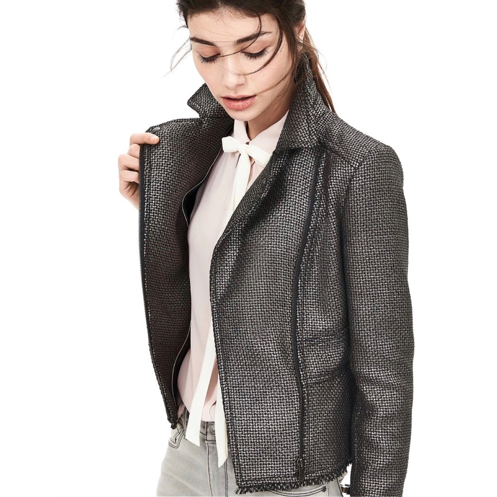 Banana Republic Black Textured Jacket